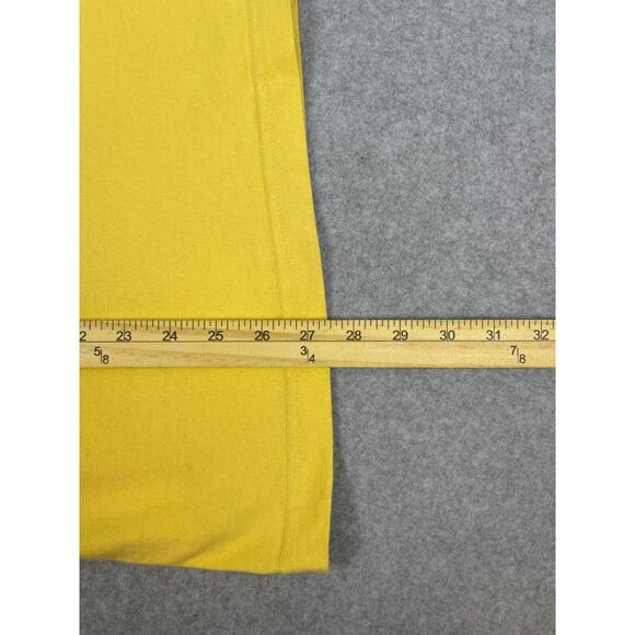 Life is Good Talk Birdie To Me Golf Shirt Size M Yellow Short Sleeve Crusher Tee - Picture 6 of 8